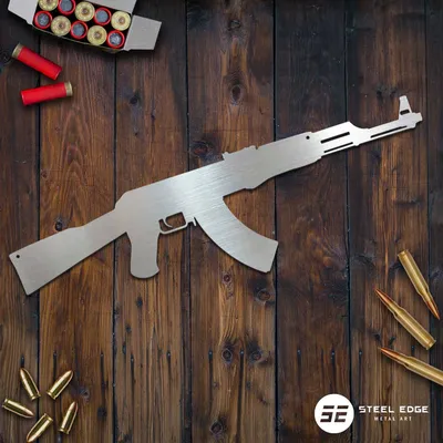 AK 47 Machine Gun Kalashnikov Vector Illustration Stock Vector -  Illustration of tattoo, officer: 82758584