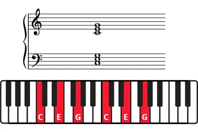 Piano Keys Fingering Chords Chart Beginner Student Practice Music Graphic  Poster - Walmart.com