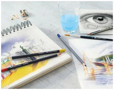 Рисунки акварельными карандашами для срисовки - 68 фото