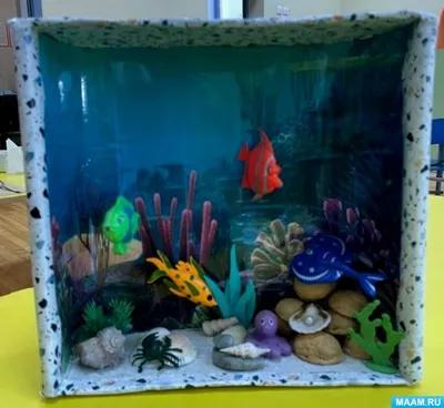 Красивый аквариум с рыбками …» — создано в Шедевруме