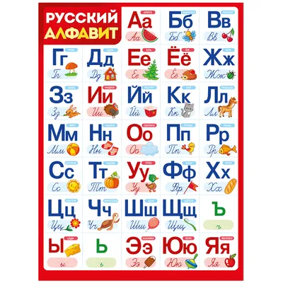 Плакат настенный Империя поздравлений \"Алфавит\", 440*600мм купить по цене  89 руб. в Москве. Бесплатная доставка по России. Артикул 02,844,00