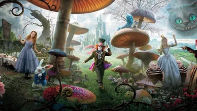 Скачать обои алиса в стране чудес, алиса, тим бартон, alice in wonderland,  alice разрешение 2560x1440 #13063