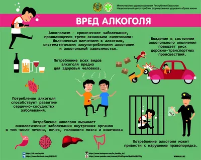 PosterNak Постер вред алкоголя болезни медицина (9) 40х60 см