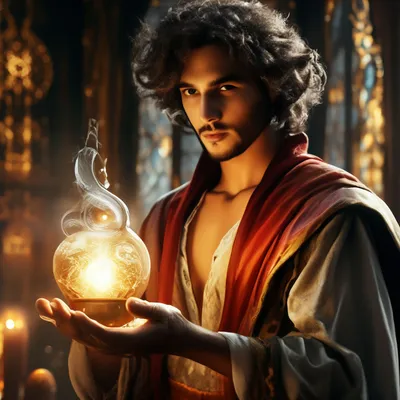 Алладин и волшебная лампа, сказочная…» — создано в Шедевруме