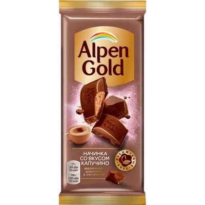 Молочный шоколад Alpen Gold - рейтинг 4,46 по отзывам экспертов ☑  Экспертиза состава и производителя | Роскачество - 2020 год