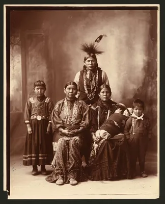 Старые цветные фотографии коренных американцев