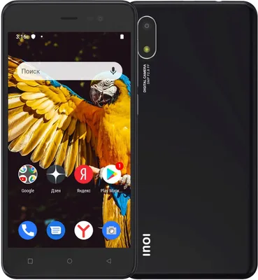 Купить Смартфон Inoi 2 Lite 2021 8Gb 1Gb черный моноблок 3G 2Sim 5\" 480x854  Android 10 GO edition 5Mpix 802.11 b/g/n GPS TouchSc FM A-GPS microSDHC  max32Gb в интернет-магазине Неватека по выгодной