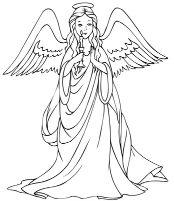 Купить икону Ангел Хранитель с душой человека на холсте.