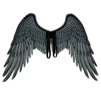 Обои на рабочий стол Девушка - черный ангел с рассыпающимися крыльями, by  mannu, обои для рабочего стола, скачать обои, обои бесплатно