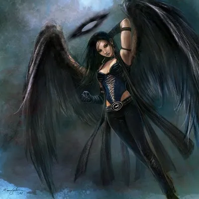 Ангел с черными крыльями кто это - фото и картинки abrakadabra.fun