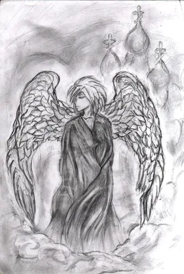 Ангел хранитель рисунок карандашом - 56 фото