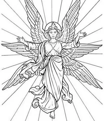 Архангел Ангел Хранитель Рисунок, ангел, монохромный, голова, вымышленный  персонаж png | PNGWing