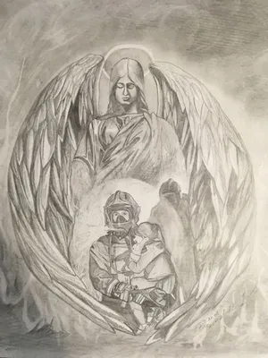 Ангел хранитель | Painting, Art, Male sketch