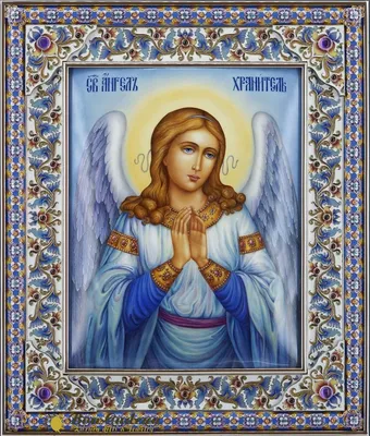 Купить писанную икону Святого Ангела Хранителя в полный рост.