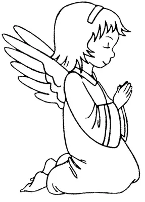 Ангел карандашом рисунок для детей - 52 фото
