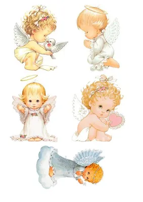 Ангелочки | Дети искусство арт, Мультяшные рисунки, Ангелочки