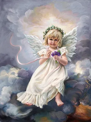 Милые и нежные ангелочки художницы SandraKuck: История рукоделия в журнале  Ярмарки Мастеров | Angel art, Angel images, Angel