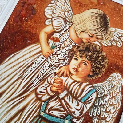 Милые ангелочки из янтаря купить в Украине по привлекательной цене — Amber  Stone