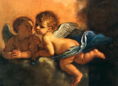 Икона Ангелочки - Картины и иконы из янтаря от производителя ТМ Янтарь  Полесья
