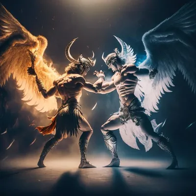 Ангел и демон эскиз - 79 фото