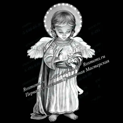№01 Ангел гравировка на памятник из гранита за 5.000 руб.5.000 руб. в  каталоге нашего сайта
