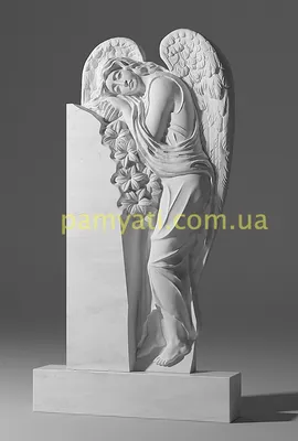 Памятник на кладбище с ангелом в Гомеле | КАМЕНГРАД