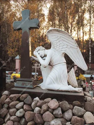 ☦ Памятники в виде ангела на могилу - Москва, цена