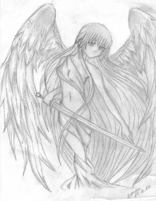 Angel with sword strike demons by psevdokKZ on DeviantArt
