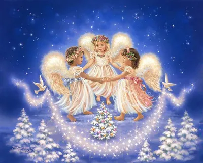 Рождественский ангел своими крылами – В морозных узорах – рисует  картинки.... Обсуждение на LiveInternet - … | Краска, Рождественский ангел,  Рождественские картинки