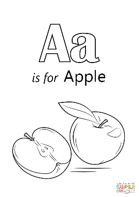 Картинки с буквой А | Дошкольный алфавит, Обучение алфавиту, Для детей