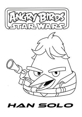 Kids-n-fun | Coloring page Angry Birds Star Wars han solo | Angry birds  star wars, Star wars coloring book, Cool coloring pages