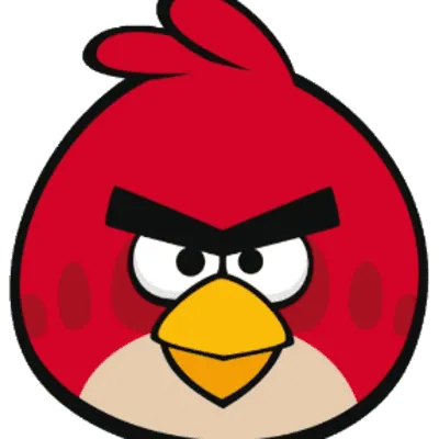 Рэд из Angry Birds, смотрит на …» — создано в Шедевруме