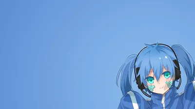 Vocaloid on a blue background, Kagerou Project Anime Desktop wallpapers  1366x768