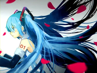 Papel de parede para celular: Anime, Flor, Vocaloid, Olhos Azuis, Pétala,  Hatsune Miku, Cabelo Longo, Twintails, 748718 baixe o papel de parede  gratuitamente.