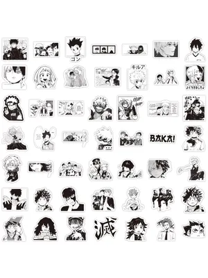 Черно белые рисунки на аву аниме (50 фото) » рисунки для срисовки на  Газ-квас.ком