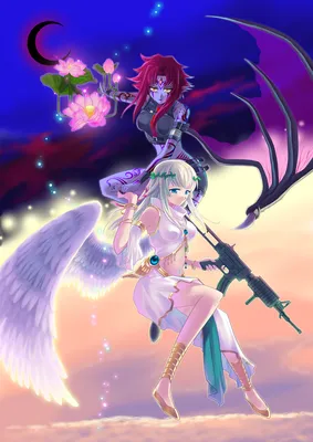 Angel, Demon, Two Girls | page 3 - Zerochan Anime Image Board