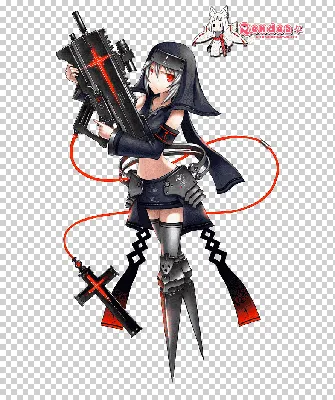 GLORIOUS BLAZE Аниме Девушки с оружием Персонаж, аниме пистолет, манга,  вымышленный персонаж, оружие png | Klipartz