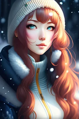 Аниме Зима Девочка - Бесплатное изображение на Pixabay - Pixabay
