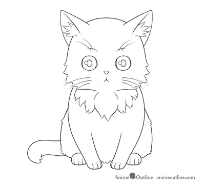 Шаг за шагом: рисуем котика Аниме | Школа программирования для детей CODDY  | Дзен