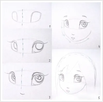 57 аниме рисунков для срисовки карандашом для начинающих