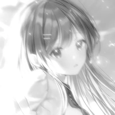 изображение аниме-девочки в серых тонах Иллюстрация вектора - иллюстрации  насчитывающей нож, штырь: 227680267