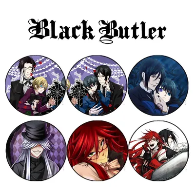 Постер плакат аниме Темный дворецкий Black Butler 42х29 см А3 (poster_0078)  (ID#1473571511), цена: 160 ₴, купить на Prom.ua