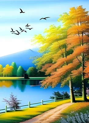 Birds At The Lakeside Canvas Prints (2 paintings) - Payhip