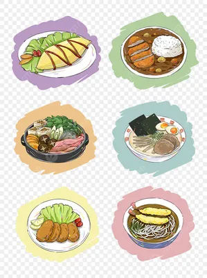Аниме картинки для срисовки еда (34 шт)