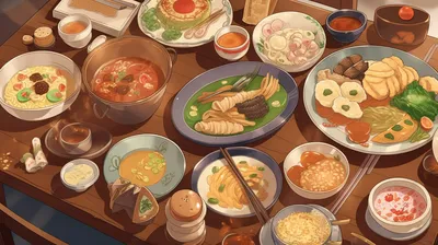 Food арт в стиле Niji | Пикабу