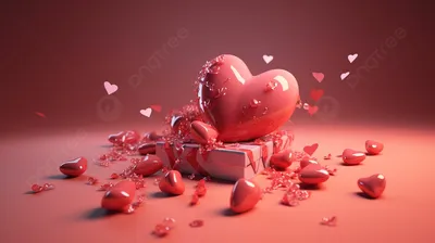 красное сердце анимированные 3d обои 1080p на день святого валентина, 3d  рендеринг активов валентина графическая иллюстрация, Hd фотография фото,  сердце фон картинки и Фото для бесплатной загрузки