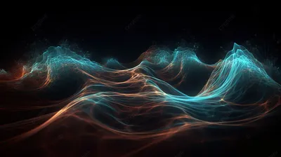 волны анимированные бесшовные петли, 3d рендеринг колебаний абстрактных  волн в пространстве, Hd фотография фото фон картинки и Фото для бесплатной  загрузки