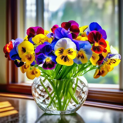 Обои на рабочий стол Анютины глазки, фиалка трёхцветная, цветы, flowers -  Цветы - Природа - Картинки, фотографии