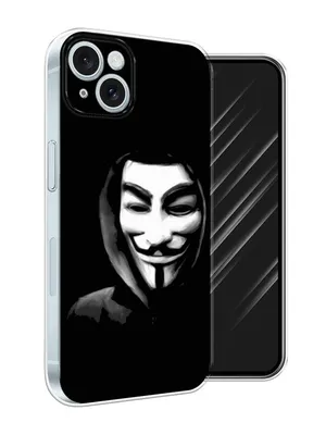 Силиконовый чехол на Apple iPhone 15 Plus / Айфон 15 Плюс \"Анонимус\" -  купить с доставкой по выгодным ценам в интернет-магазине OZON (1163659571)