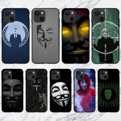 Anonymous Hacker Funny Phone Case For Honor 50 20 Pro 7C 10i 8A 8X V40 30  20 X30 20 Magic 2 Soft Phone Cover | AliExpress